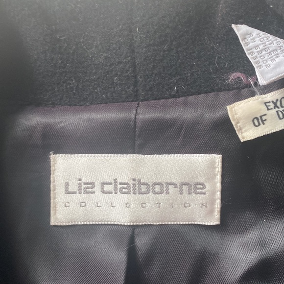 Black LIZ CLAIBORNE Collection Coat - Picture 2 of 8